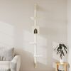 vidaXL Kratzbaum mit Kratzs&auml;ule Wandmontage Creme 187 cm
