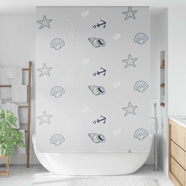 vidaXL Duschrollo 160x240 cm Stoffbreite 156 cm
