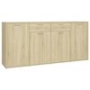 vidaXL Sideboard Sonoma-Eiche 160x36x75 cm Holzwerkstoff