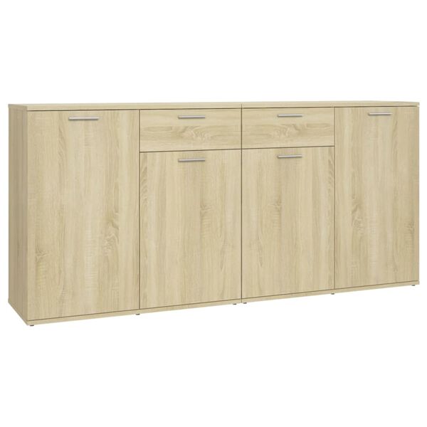 vidaXL Sideboard Sonoma-Eiche 160x36x75 cm Holzwerkstoff