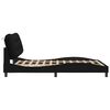 vidaXL Bettgestell ohne Matratze "Hvar" Schwarz 140x200 cm Stoff