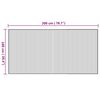 vidaXL Teppich Rechteckig Natur 100x200 cm Bambus