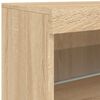vidaXL Sideboard mit LED-Leuchten Sonoma-Eiche 41x37x67 cm
