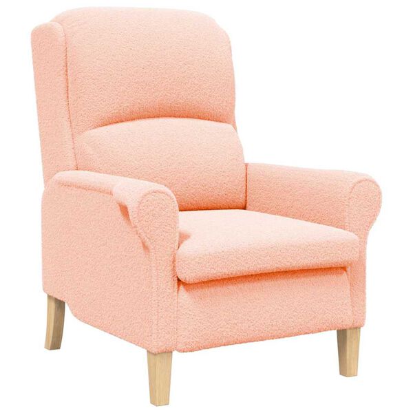 vidaXL Sessel Rosa 76 x 94 x 102 cm Sharpa Stoff