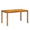 vidaXL Gartentisch 140x80x74 cm Massivholz Akazie