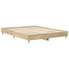 vidaXL Bettgestell ohne Matratze Sonoma-Eiche 140x200 cm Holzwerkstoff
