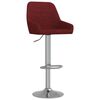 vidaXL Barhocker 2 Stk. Weinrot Stoff
