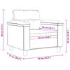 vidaXL Sessel Beige 60 cm Mikrofasergewebe
