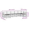 vidaXL Sofagarnituren 7 pcs Natur Massivholz Akazie