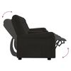 vidaXL Relaxsofa 4-Sitzer mit Getr&auml;nkehaltern Schwarz