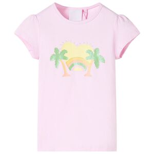 vidaXL Kinder-T-Shirt Hellrosa 116