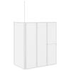 vidaXL Duschwand L-Form 70x120x137 cm 4-teilig Faltbar
