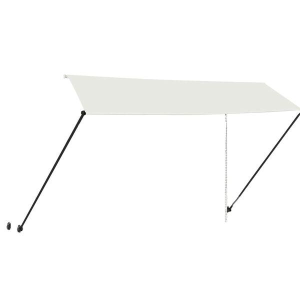 vidaXL Einziehbare Markise mit LED 350&times;150 cm Creme
