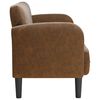 vidaXL Zweisitzer-Sofa Braun 110 cm Kunstleder