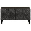 vidaXL Couchtisch Schwarz 80x50x40 cm Massivholz Mango