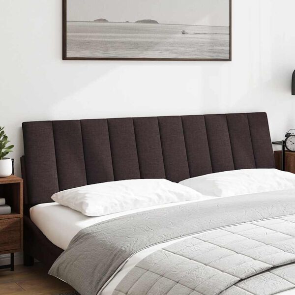 vidaXL Kopfteil-Kissen "Hanko" Dunkelbraun 180 cm Stoff
