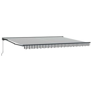 vidaXL Markisenrahmen Anthrazit und Wei&szlig; 450 x 300 cm
