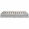 vidaXL Bettgestell mit Schubladen Grau Sonoma 150x200 cm Holzwerkstoff