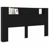 vidaXL Kopfteil Schwarz Eichen-Optik 180 x 17 x 104,5 cm Holzwerkstoff