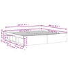 vidaXL Bettgestell Betongrau 200x200 cm