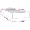 vidaXL Bettgestell ohne Matratze Dunkelgrau 100x200 cm Stoff
