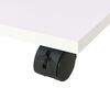 vidaXL Beistelltisch mit Rollen 50&times;35&times;42 cm Wei&szlig;