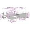 vidaXL Gartensofa-set 12 pcs Schwarz Poly-Rattan