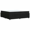 vidaXL Bettrahmen mit Matratze Schwarz 200 x 200 cm Stoff