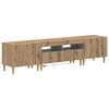 vidaXL 3-teiliges LED TV Regal ARNHEM 3 stk. Artisan-Eiche