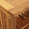 vidaXL Garten-Schrank mit Regal Natur 90 x 40 x 90cm Massivholz Akazie