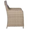 vidaXL 7-tlg. Garten-Essgruppe Poly Rattan Braun