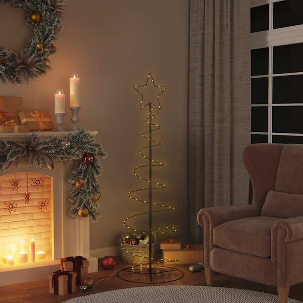 vidaXL LED Weihnachtsbaum 100 LEDs Warmweiß 150 cm