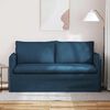 vidaXL Sofa 140cm Blau Metall