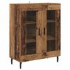 vidaXL Highboard Wandmontiert Altholz 69,5 x 34 x 180 cm Holzwerkstoff