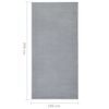 vidaXL Teppichl&auml;ufer BCF Grau 100x200 cm
