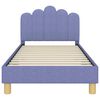 vidaXL Kinderbettgestell mit Kopfteil Jeans blau 80 x 160 cm Stoff