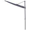 Madison Balkonschirm Sun Wave 270x150 cm Grau PAC3P014