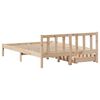 vidaXL Massivholzbett ohne Matratze 160x200 cm Kiefernholz