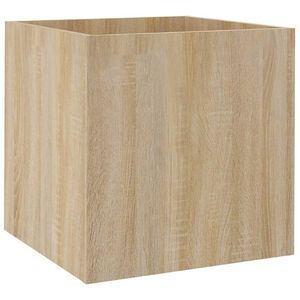 vidaXL Pflanzgef&auml;&szlig; Sonoma-Eiche 40x40x40 cm Holzwerkstoff