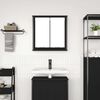 vidaXL Bad-Wandschrank mit Spiegel Schwarz Eichen-Optik 60x21x60 cm
