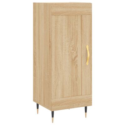 vidaXL Highboard Sonoma-Eiche 34,5x34x180 cm Holzwerkstoff