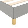vidaXL Bettgestell ohne Matratze Hellgrau 100x200 cm Stoff