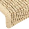 vidaXL Stufenmatten 15 Stk. 65x21x4 cm Hellbeige Halbrund Gro&szlig;