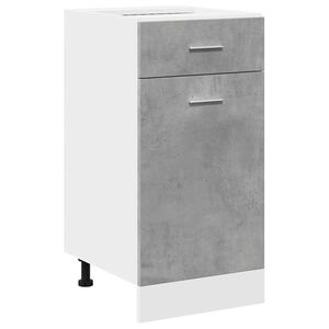 vidaXL Schubunterschrank Lyon Betongrau 40x46x81,5 cm Holzwerkstoff