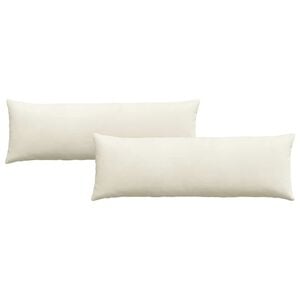 vidaXL Sofakissen 2 St&uuml;ck Creme 120 x 40 cm Cordstoff