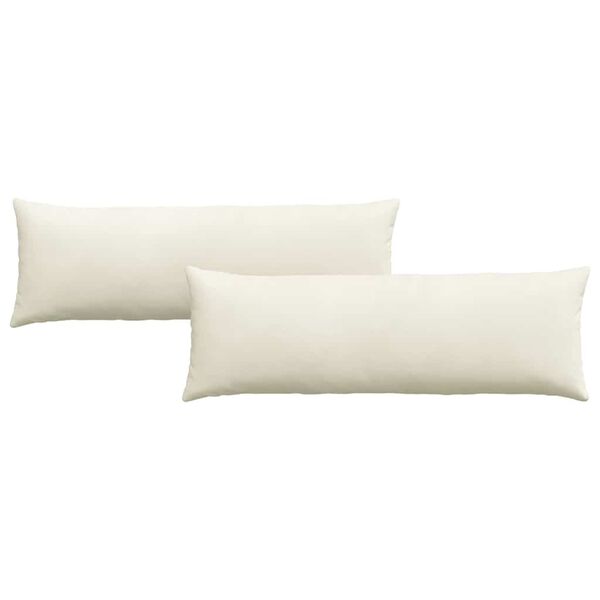 vidaXL Sofakissen 2 St&uuml;ck Creme 120 x 40 cm Cordstoff
