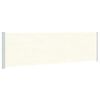 vidaXL Seitenmarkise Ausziehbar 180x600 cm Creme