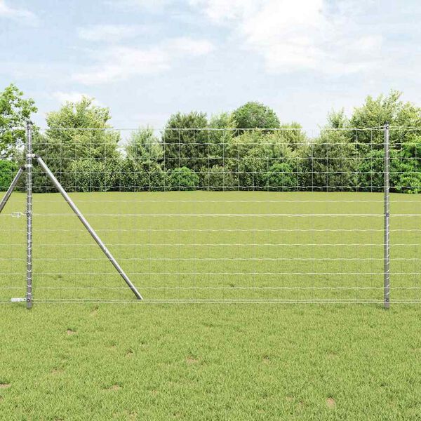 vidaXL Eurozaun 1,2 x 10 m PVC-beschichtetes Eisen