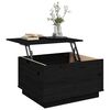vidaXL Couchtisch Schwarz 60x50x35 cm Massivholz Kiefer