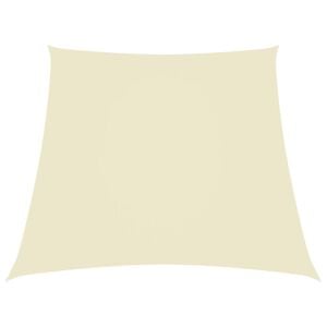 vidaXL Sonnensegel Oxford-Gewebe Trapezf&ouml;rmig 2/4x3 m Cremewei&szlig;
